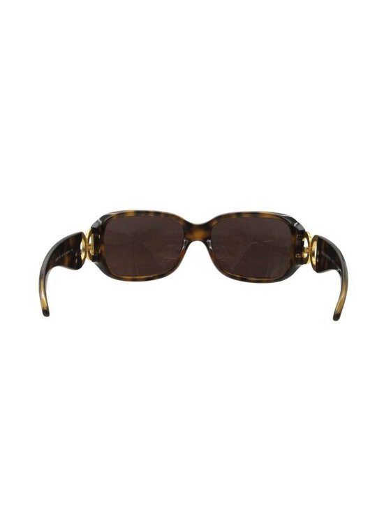 Dolce & Gabbana Sunglasses 60 DG Logo Stone Decoration Tortoiseshell Eyewear